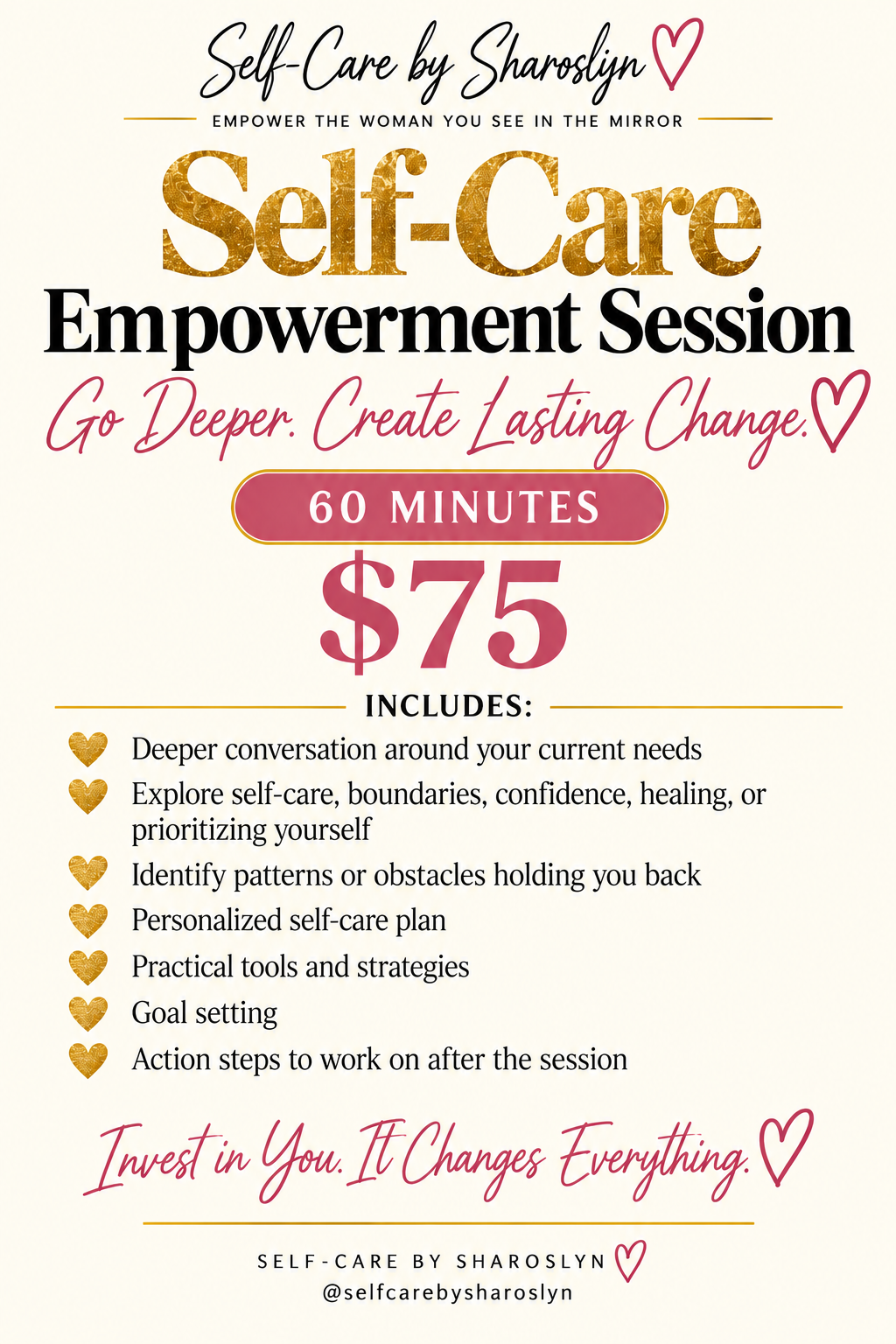 Self-Care Empowerment Session — 60 min