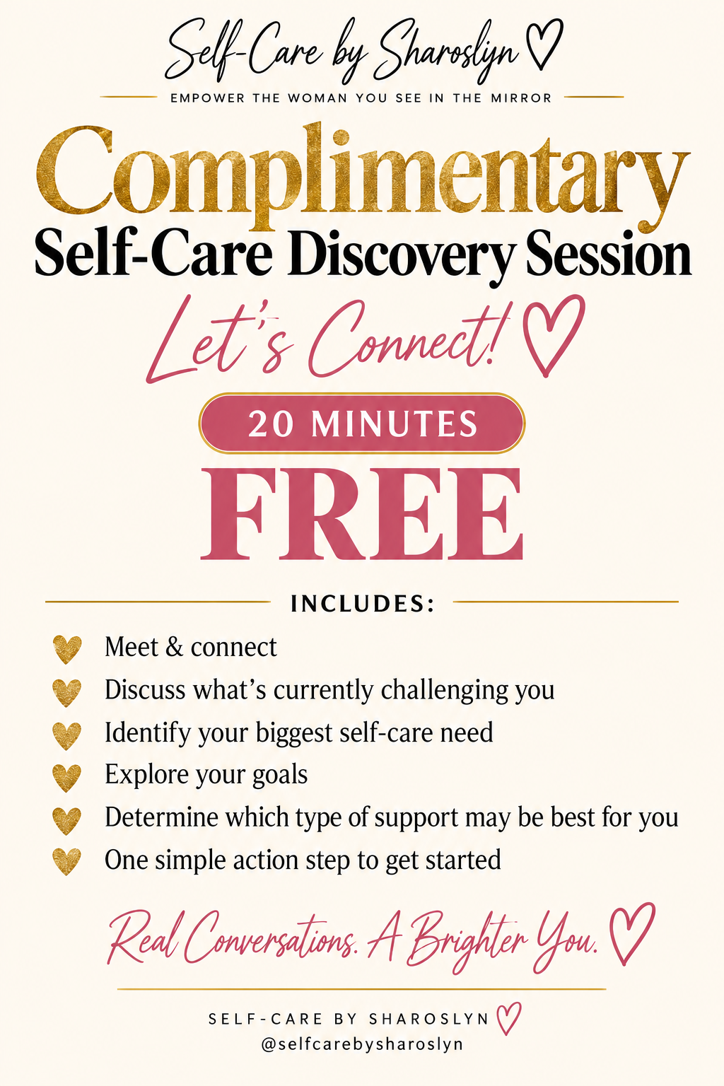 Complimentary Self-Care Discovery Session — 20 min